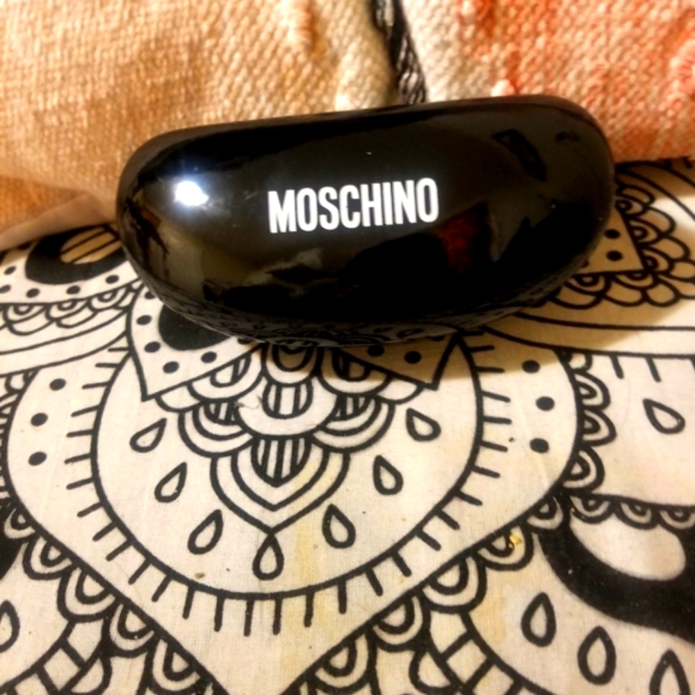Moschino **empty** Black Sunglasses Hardshell Case.